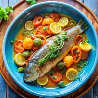 steamed trout