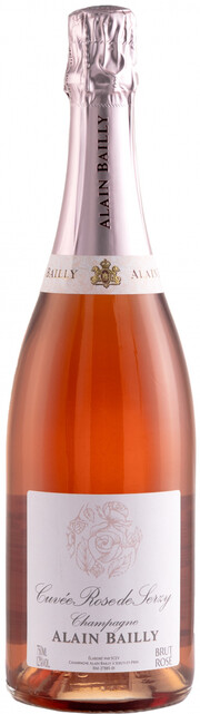 Шампанское Champagne Alain Bailly, "Cuvee Rose De Serzy" Brut, Champagne AOC