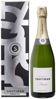 Шампанское Soutiran, "Alexandre" Premier Cru Brut, Champagne AOC, gift box