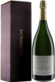 Шампанское Nathalie Falmet, Brut Nature, Champagne AOC, gift box 1500 мл