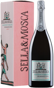 Игристое вино Sella & Mosca, Alghero Torbato Spumante Brut DOC, 2017, gift box