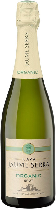 Игристое вино Jaume Serra, Brut Organic, Cava DO 2020 750 мл