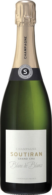 Шампанское Soutiran, Blanc de Blancs Grand Cru Brut, Champagne AOC