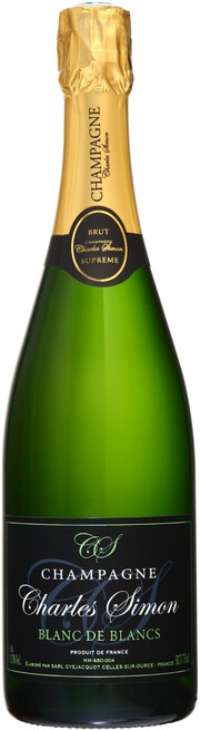 Шампанское "Charles Simon" Blanc de Blancs Brut, Champagne AOC