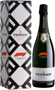 Игристое вино Ferrari, Brut "Formula 1", Trento DOC, gift box 2020 750 мл