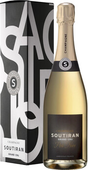 Шампанское Soutiran, "Perle Noire" Ambonnay Grand Cru, Champagne AOC, gift box