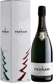 Игристое вино Ferrari, Brut, Trento DOC, gift box "New Year"