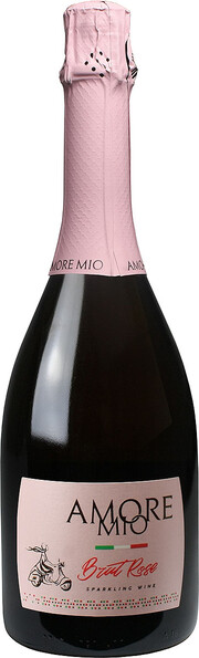 Игристое вино "Amore Mio" Rose Brut 2021 750 мл