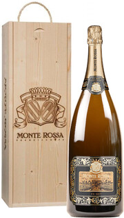 Игристое вино Monte Rossa, "P.R." Blanc de Blancs Brut, wooden box 1500 мл