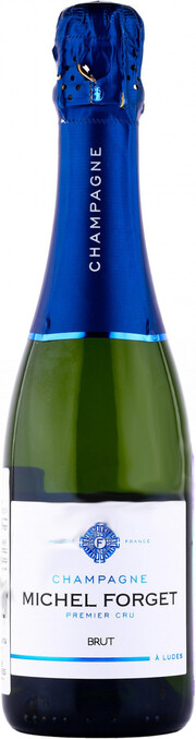 Шампанское "Michel Forget" Brut Premier Cru, Champagne AOC 2018 380 мл