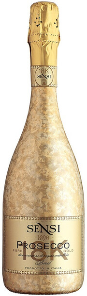 Игристое вино Sensi, "18К" Prosecco Brut DOC