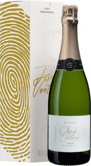 Игристое вино "Josep Ventosa" Cava Brut Premium DO, gift box 750 мл