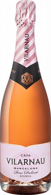 Игристое вино "Vilarnau" Brut Reserva Rose Delicat, Cava DО