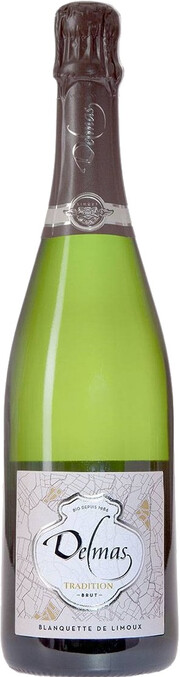 Игристое вино Delmas, "Tradition" Brut, Blanquette de Limoux AOC