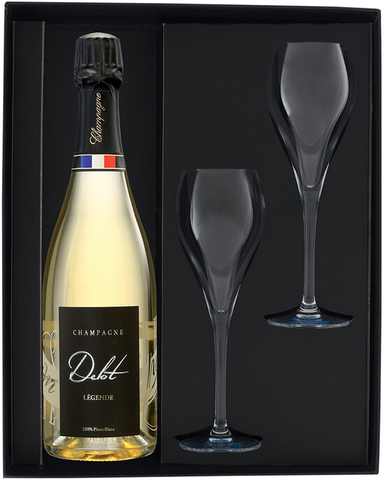 Шампанское Champagne Delot, "Cuvee Legende" Brut, gift box