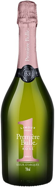 Игристое вино Sieur d'Arques, "Premiere Bulle" Rose Brut, Cremant de Limoux AOC 2019 750 мл