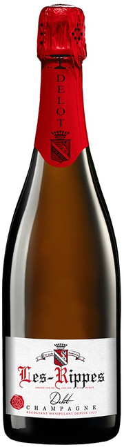 Шампанское Champagne Delot, "Les Rippes" Blanc de Noirs Brut