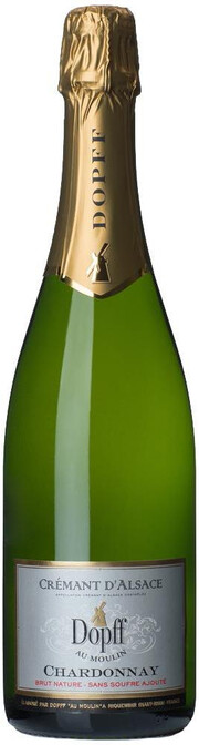 Игристое вино Dopff au Moulin, Chardonnay "Sans Soufre Ajoute", Cremant d'Alsace AOC