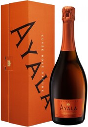 Шампанское Ayala, "Cuvee Rose Nature" Brut AOC, gift box