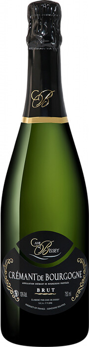 Игристое вино Cave de Bissey, Cremant de Bourgogne AOP Brut