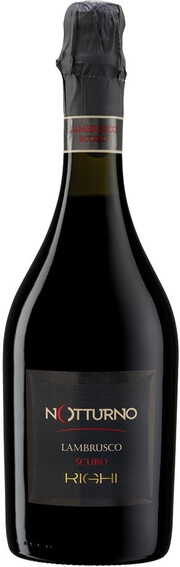 Игристое вино Righi, "Notturno" Scuro Lambrusco, Emilia IGT 750 мл