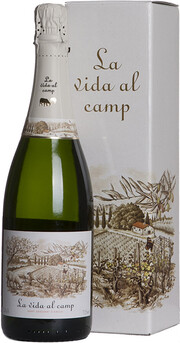 Игристое вино La Vida al Camp, Cava Brut, 2018, gift box