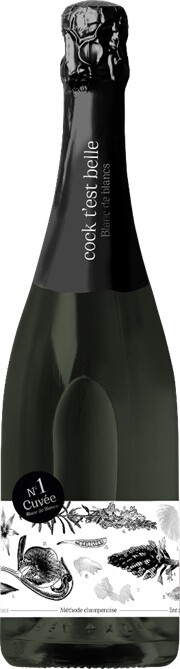 Игристое вино "Cock t'est belle" Cuvee №1 Blanc de Blancs Extra Brut