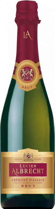 Игристое вино Lucien Albrecht, Brut, Cremant d'Alsace AOC