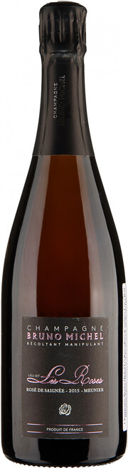 Шампанское Bruno Michel, "Les Roses" Rose de Saignee Meunier Exta Brut, Champagne AOC