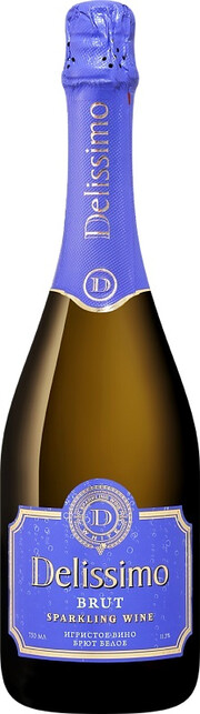 Игристое вино "Delissimo" White Brut