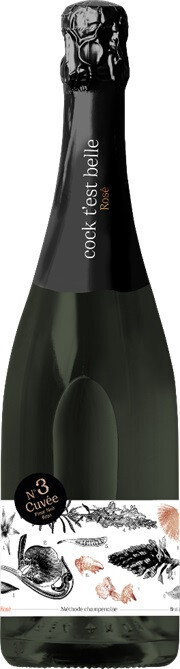 Игристое вино "Cock t'est belle" Cuvee №3 Pinot Noir Rose Extra Brut