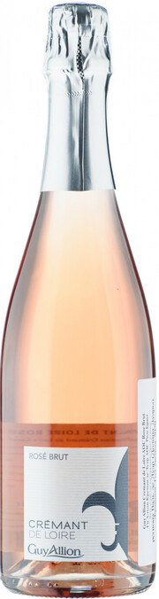 Игристое вино Guy Allion, Cremant de Loire AOC Rose Brut