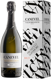 Игристое вино Canevel, Prosecco Valdobbiadene Superiore DOCG Brut, gift box