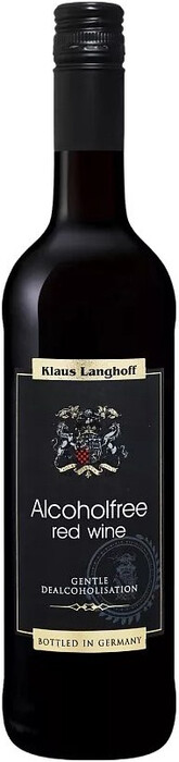 Игристое вино Klaus Langhoff, Alkoholfreier Rotwein