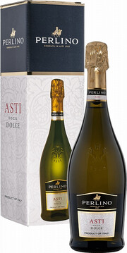 Игристое вино Perlino, Asti DOCG, gift box 750 мл