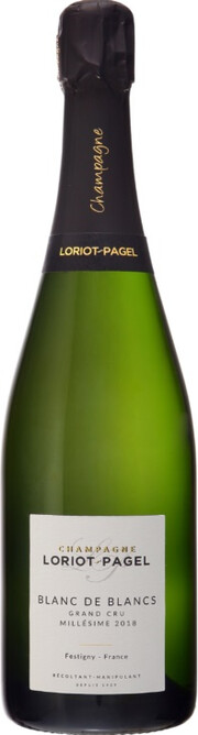 Шампанское Champagne Loriot-Pagel, Blanc de Blancs Brut Grand Cru 2018 750 мл