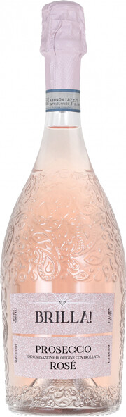 Игристое вино "Brilla!" Prosecco DOC Rose