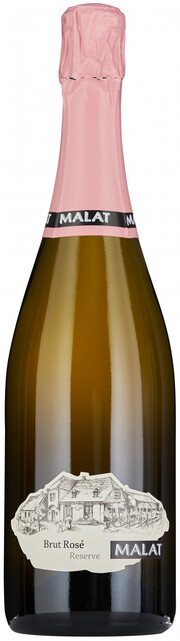 Игристое вино Malat, Brut Rose Reserve 2016 750 мл