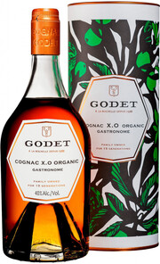 Коньяк Godet, "Gastronome" Organic XO, gift box 2007 700 мл