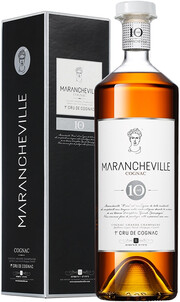 Коньяк "Marancheville" 10 Ans, Cognac Grande Champagne АОC, gift box 700 мл