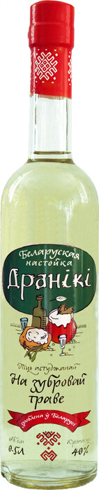 Ликер "Драники" На зубровой траве, настойка горькая 500 мл