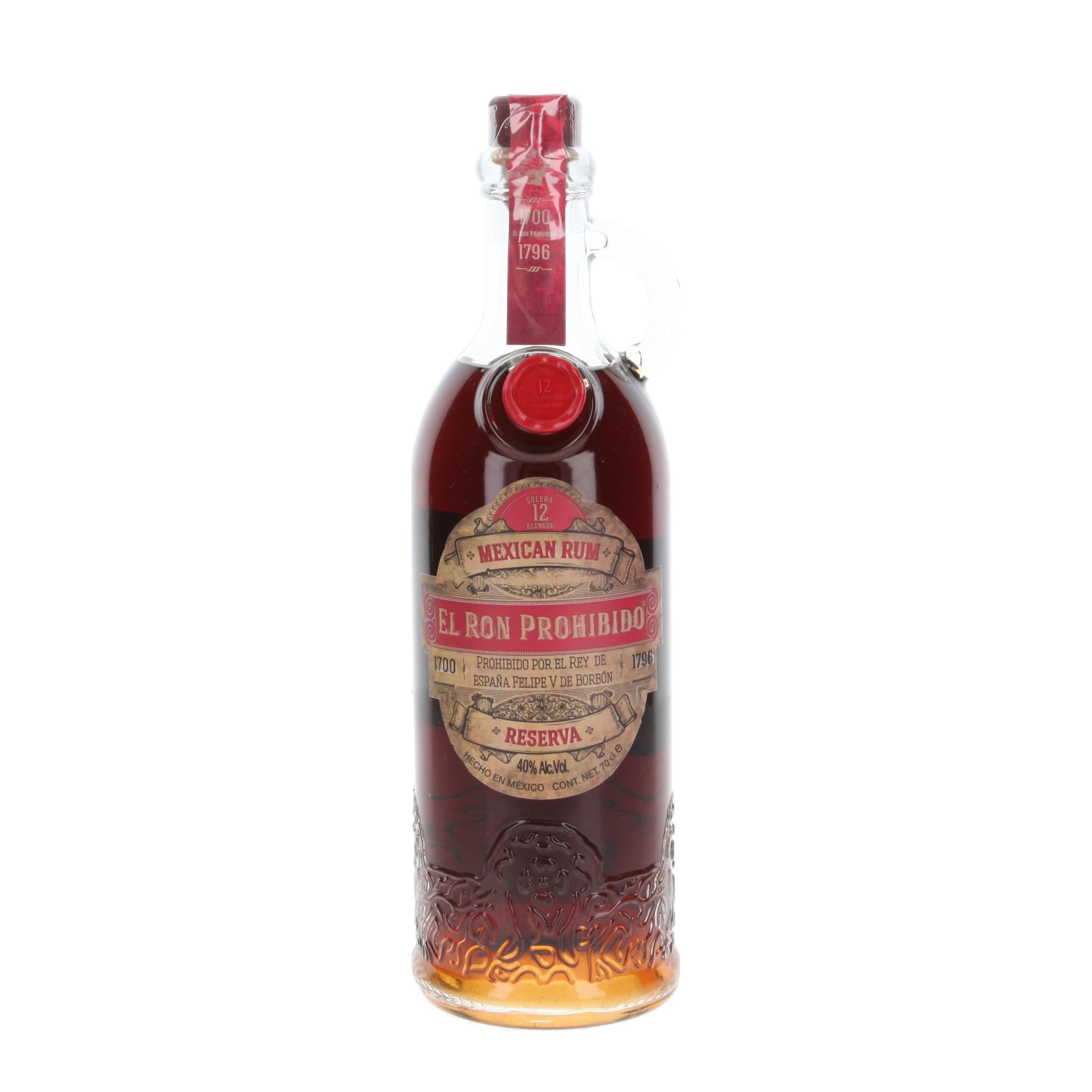 Rum El Ron Prohibido Reserva 12 12 Years 700 ml