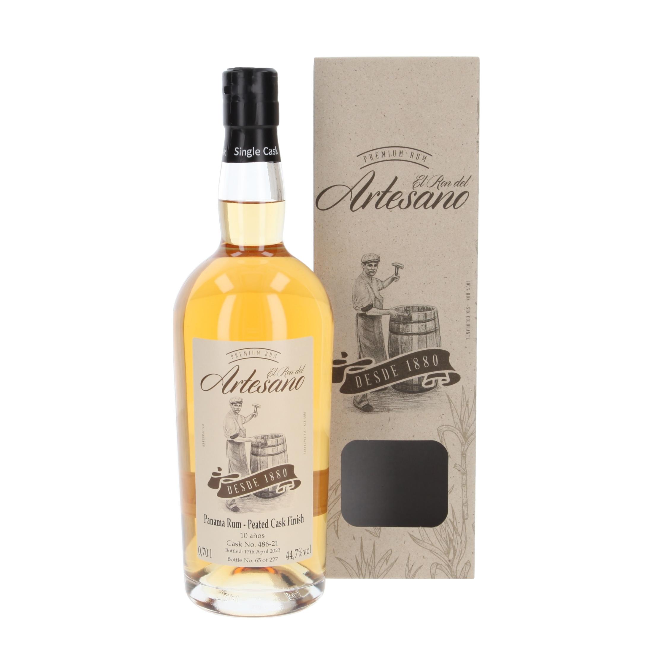 Rum El Ron del Artesano Peated Whisky Cask Finish 10 Years 2023 700 ml