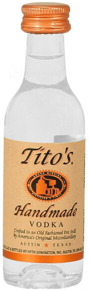 Водка "Tito's" Handmade Vodka 50 мл