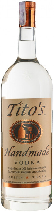 Водка "Tito's" Handmade Vodka 3000 мл