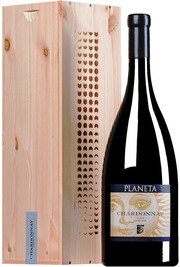 Вино Planeta, Chardonnay, Sicilia Menfi DOC, wooden box 2020 750 мл