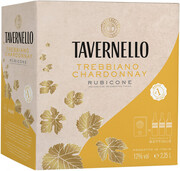 Вино "Tavernello" Trebbiano–Chardonnay, Rubicone IGT, bag-in-box 2021 2250 мл