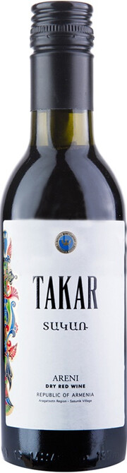 Вино Armenia Wine, "Takar" Areni 2021 190 мл