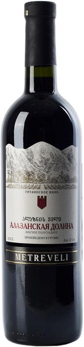 Вино Metreveli, "Alazany valley" Red semi-sweet 2018 750 мл