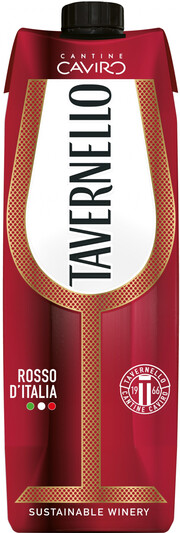 Вино "Tavernello" Rosso Semi-Dry, Tetra Prism, 1 л 2022 1000 мл